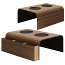 Kit 2 Esteiras Suporte Porta Copos e Controle para Braço de Sofá