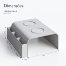 Kit 2 Esteiras Suporte Porta Copos e Controle para Braço de Sofá