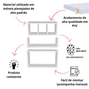 Kit Nicho + Prateleiras Decorativas em MDF – 3 Peças