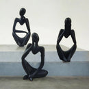 Kit Trio Estatueta Decorativa - Decoração Elegante