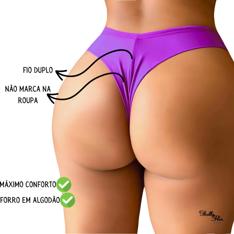 Calcinha Básica Levanta Bumbum Fio Duplo