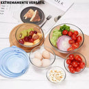 Conjunto de Tigelas Bowls de Vidro com Tampa – Organização, Qualidade e Versatilidade para sua Cozinha!