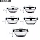 Conjunto de Tigelas Bowls de Vidro com Tampa – Organização, Qualidade e Versatilidade para sua Cozinha!