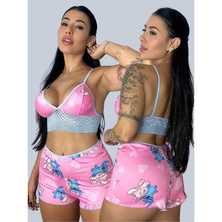 Top Doll Cropped com Renda