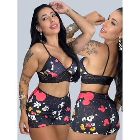 Top Doll Cropped com Renda