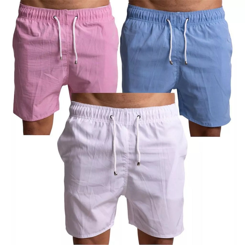 Kit 3 Shorts Tactel Masculino Adulto