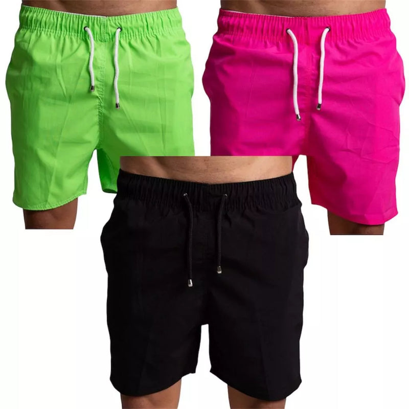 Kit 3 Shorts Tactel Masculino Adulto