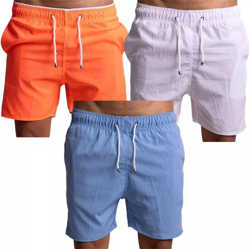 Kit 3 Shorts Tactel Masculino Adulto