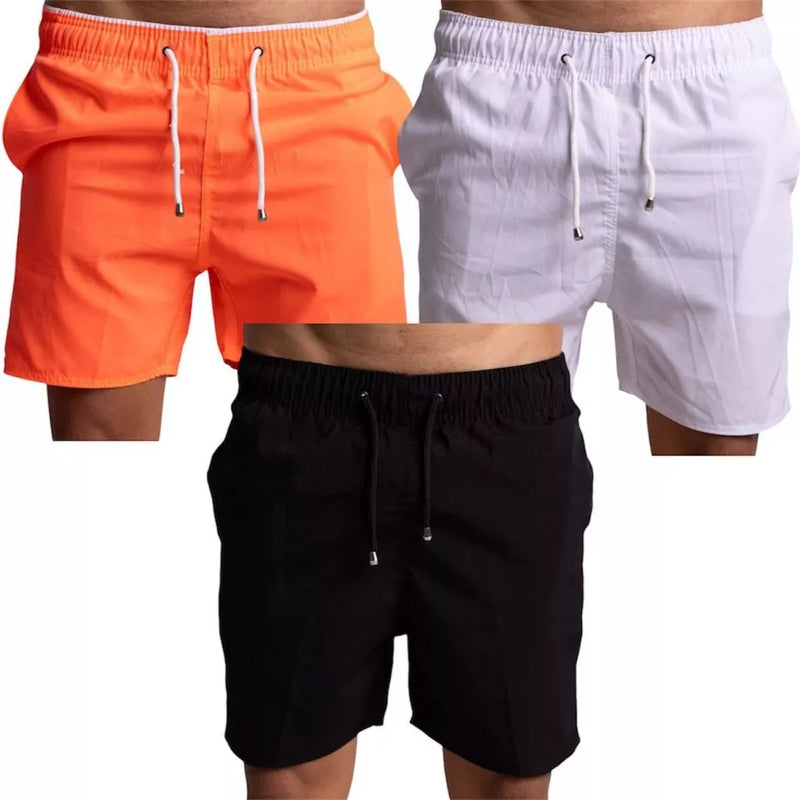 Kit 3 Shorts Tactel Masculino Adulto