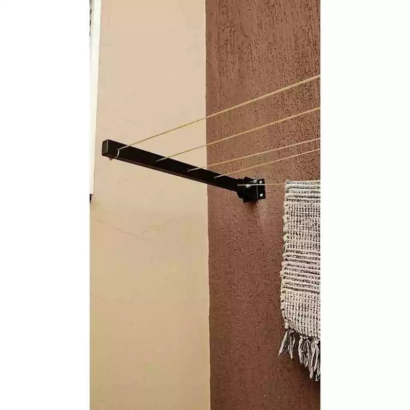 Varal Em Aço Dobrável Cabo Aço Encapado