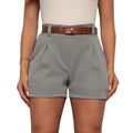 Short Feminino Alfaiataria Social com Cinto – Cintura Alta