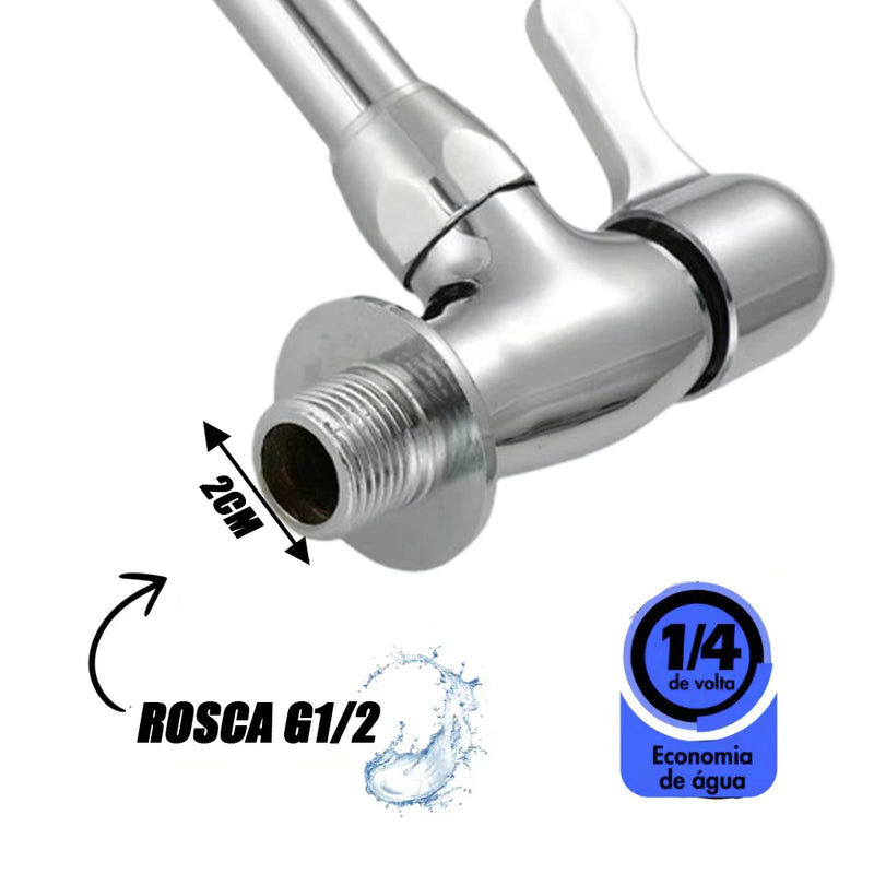 Torneira Gourmet Flexível Cônica com Mangueira de Silicone