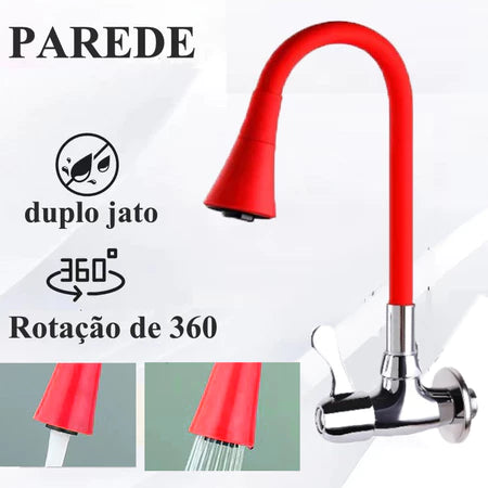 Torneira Gourmet Flexível Cônica com Mangueira de Silicone