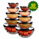 Conjunto de Tigelas Bowls de Vidro com Tampa – Organização, Qualidade e Versatilidade para sua Cozinha!