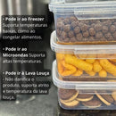 Kit com 10 Marmitas 800ml – Praticidade e Organização no Seu Dia a Dia!