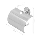 Kit Acessórios Para Banheiro 6 Peças – Aço Inox Cromado com Porta Shampoo em Vidro