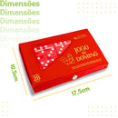 Dominó de Osso Vermelho Profissional – Pedras Grandes