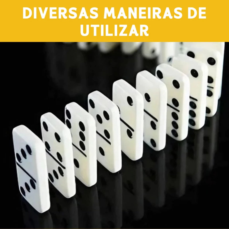 Dominó de Osso Vermelho Profissional – Pedras Grandes