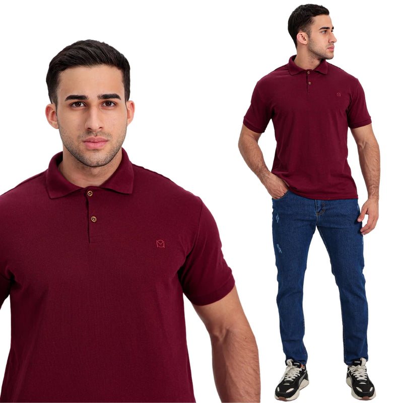 Kit com 5 Camisas Polo Masculinas Algodão Piquet – Estilo e Versatilidade para o Dia a Dia
