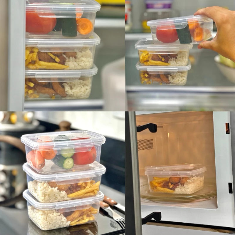 Kit com 10 Marmitas 800ml – Praticidade e Organização no Seu Dia a Dia!