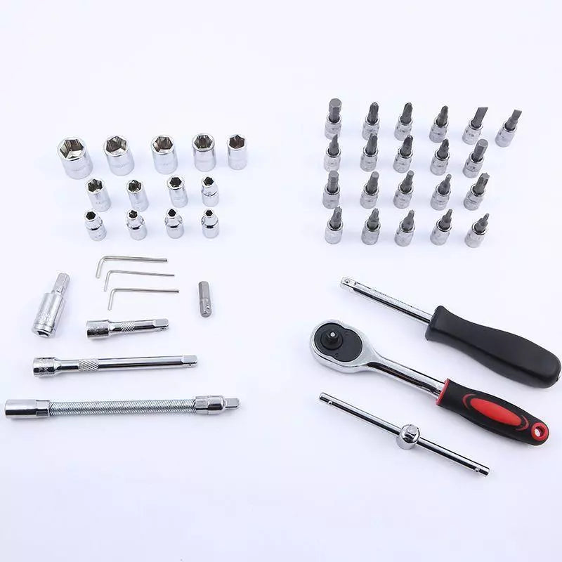 Kit de Ferramentas com Catraca Reversível 46 Peças – Alta Performance em Uma Maleta Compacta