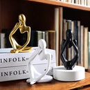 Kit Trio Estatueta Decorativa - Decoração Elegante