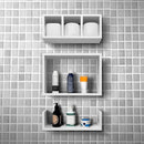 Kit Nicho + Prateleiras Decorativas em MDF – 3 Peças