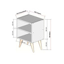 Mesa de Cabeceira Palma Retrô – Design Compacto e Sofisticado