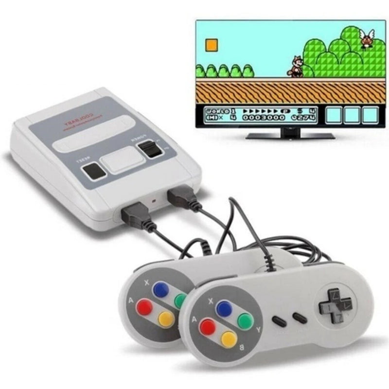 Console Retrô 8-Bits com 620 Jogos na Memória + 2 Controles