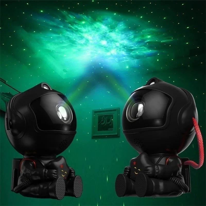 Luminária Projetor Estrelado Astronauta com Controle Remoto