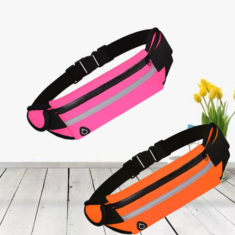 Pochete Fitness Unissex em Neoprene com Faixa Refletiva – Ideal para Corrida, Caminhada e Treinos!